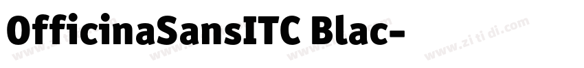 OfficinaSansITC Blac字体转换